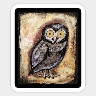 Vintage Owl Sticker